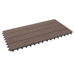 Perspective view of a ribbed composite decking tile